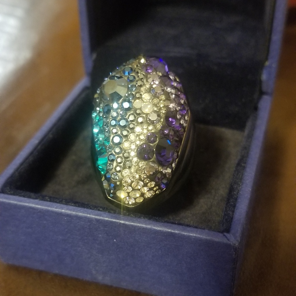 Swarovski Crystal Cluster Ring